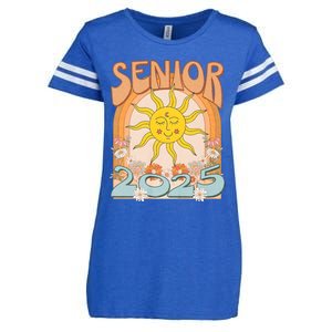 Senior 2025 Class Of 2025 Seniors Graduation 2025 Funny Enza Ladies Jersey Football T-Shirt