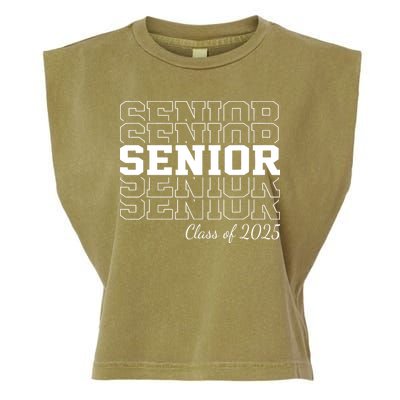 Senior 2025 Class Of 2025 Seniors Graduation 2025 Senior 25 Garment-Dyed Women's Muscle Tee