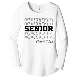 Senior 2025 Class Of 2025 Seniors Graduation 2025 Senior 25 Women's Perfect Tri Tunic Long Sleeve Shirt