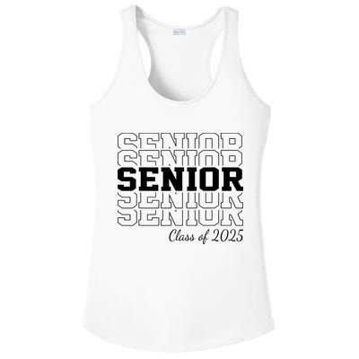 Senior 2025 Class Of 2025 Seniors Graduation 2025 Senior 25 Ladies PosiCharge Competitor Racerback Tank
