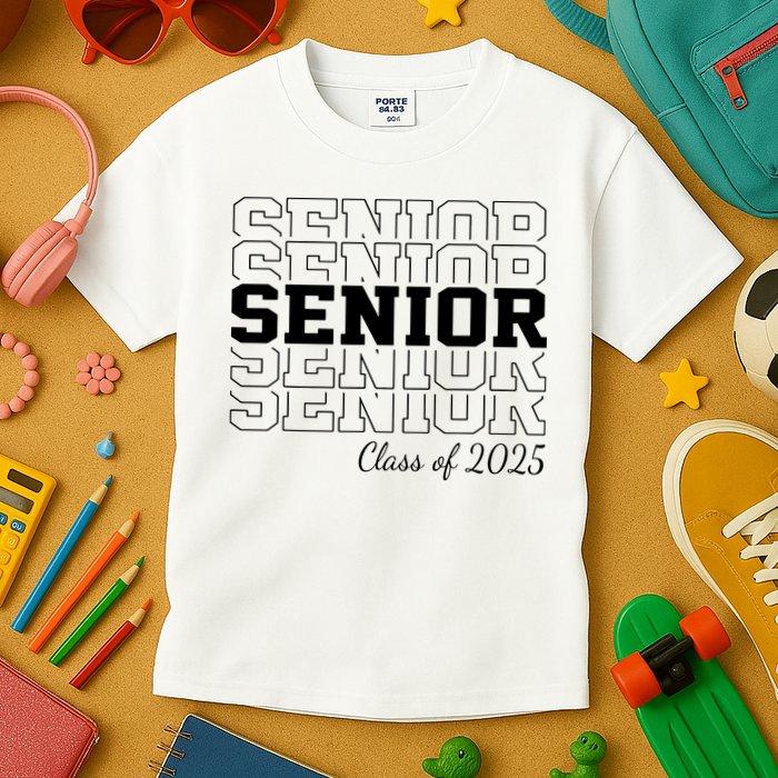 Senior 2025 Class Of 2025 Seniors Graduation 2025 Senior 25 Kids T-Shirt