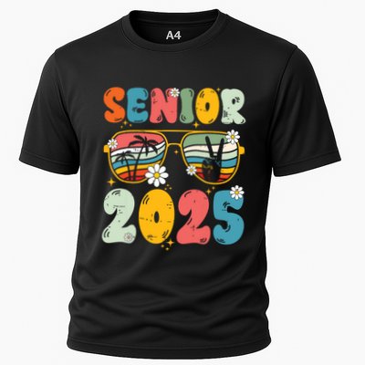 Senior 2025 Class Of 2025 Seniors Graduation Retro Groovy Performance Shirt