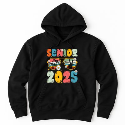 Senior 2025 Class Of 2025 Seniors Graduation Retro Groovy Hoodie