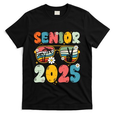 Senior 2025 Class Of 2025 Seniors Graduation Retro Groovy T-Shirt