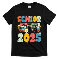 Senior 2025 Class Of 2025 Seniors Graduation Retro Groovy T-Shirt