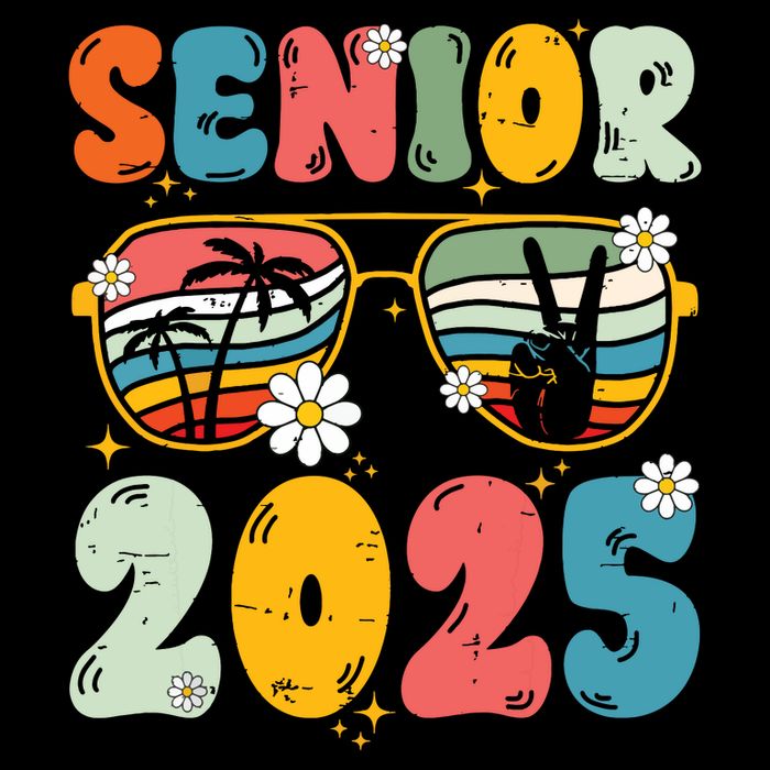 Senior 2025 Class Of 2025 Seniors Graduation Retro Groovy City Backpack