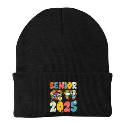 Senior 2025 Class Of 2025 Seniors Graduation Retro Groovy Beanie