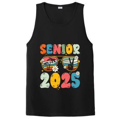 Senior 2025 Class Of 2025 Seniors Graduation Retro Groovy PosiCharge Competitor Tank