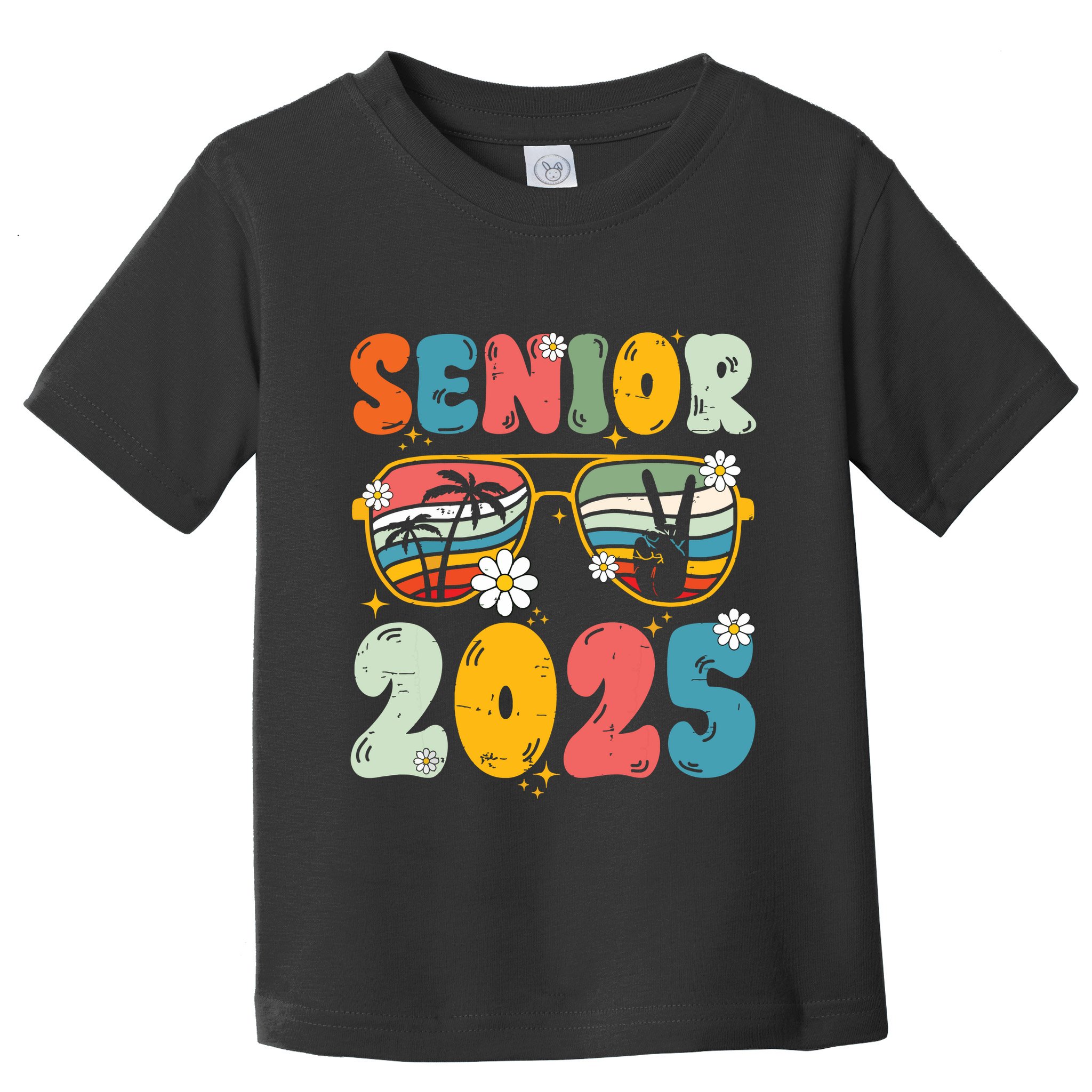 Senior 2025 Class Of 2025 Seniors Graduation Retro Groovy Toddler T-Shirt