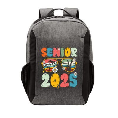 Senior 2025 Class Of 2025 Seniors Graduation Retro Groovy Vector Backpack