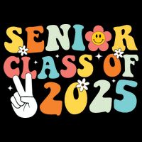 Senior 2025 Class Of 2025 Seniors Graduation Retro Groovy City Backpack