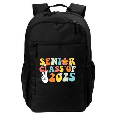 Senior 2025 Class Of 2025 Seniors Graduation Retro Groovy Backpack