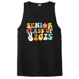 Senior 2025 Class Of 2025 Seniors Graduation Retro Groovy PosiCharge Competitor Tank