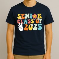 Senior 2025 Class Of 2025 Seniors Graduation Retro Groovy T-Shirt