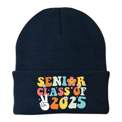 Senior 2025 Class Of 2025 Seniors Graduation Retro Groovy Beanie