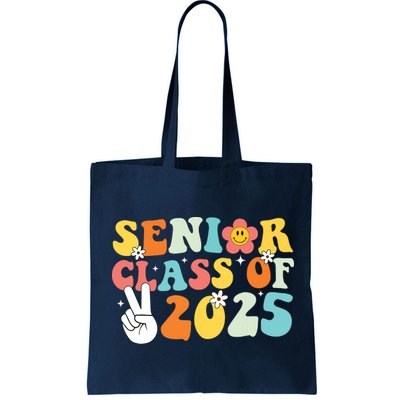 Senior 2025 Class Of 2025 Seniors Graduation Retro Groovy Bag