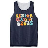 Senior 2025 Class Of 2025 Seniors Graduation Retro Groovy Mesh Reversible Basketball Jersey Tank