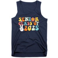 Senior 2025 Class Of 2025 Seniors Graduation Retro Groovy Tank Top