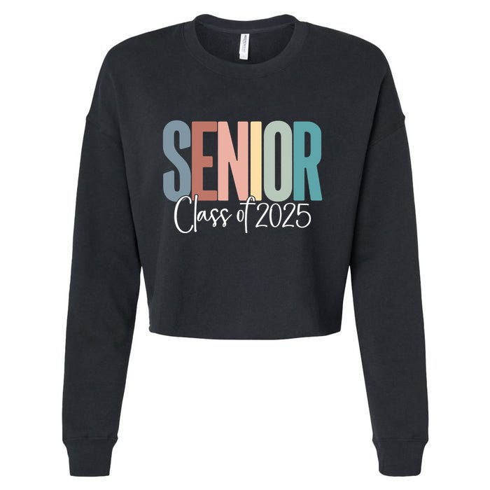 Senior 2025 Class Of 2025 Cropped Pullover Crew