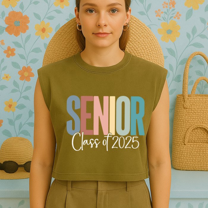 Senior 2025 Class Of 2025 Garment-Dyed Women's Muscle Tee