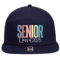 Senior 2025 Class Of 2025 7 Panel Mesh Trucker Snapback Hat