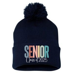 Senior 2025 Class Of 2025 Pom Pom 12in Knit Beanie