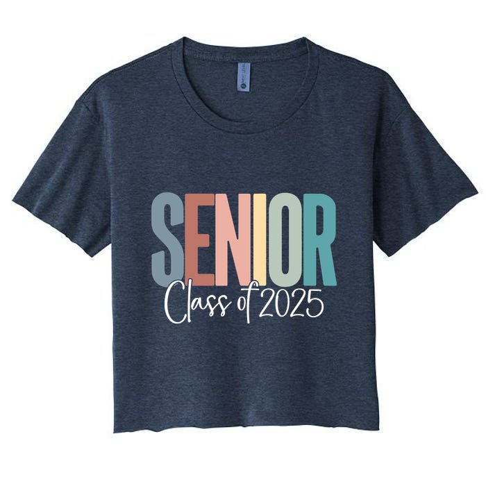 Senior 2025 Class Of 2025 Women's Crop Top Tee