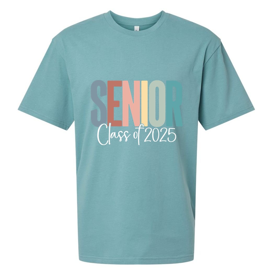 Senior 2025 Class Of 2025 Sueded Cloud Jersey T-Shirt