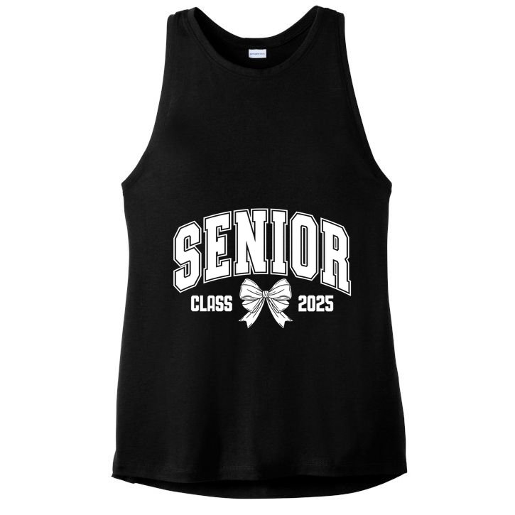 Senior 2025 Coquette Class Of 2025 Senior Year And Gift Ladies PosiCharge Tri-Blend Wicking Tank