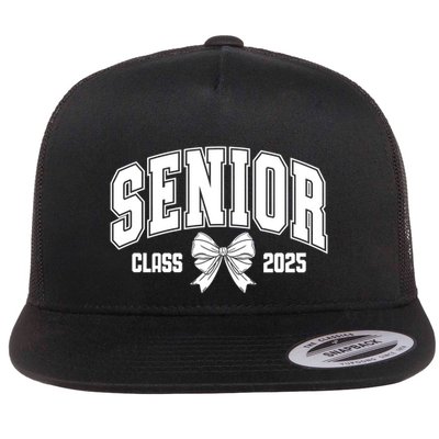 Senior 2025 Coquette Class Of 2025 Senior Year And Gift Flatbill Hat