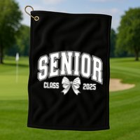Senior 2025 Coquette Class Of 2025 Senior Year And Gift Golf Towel