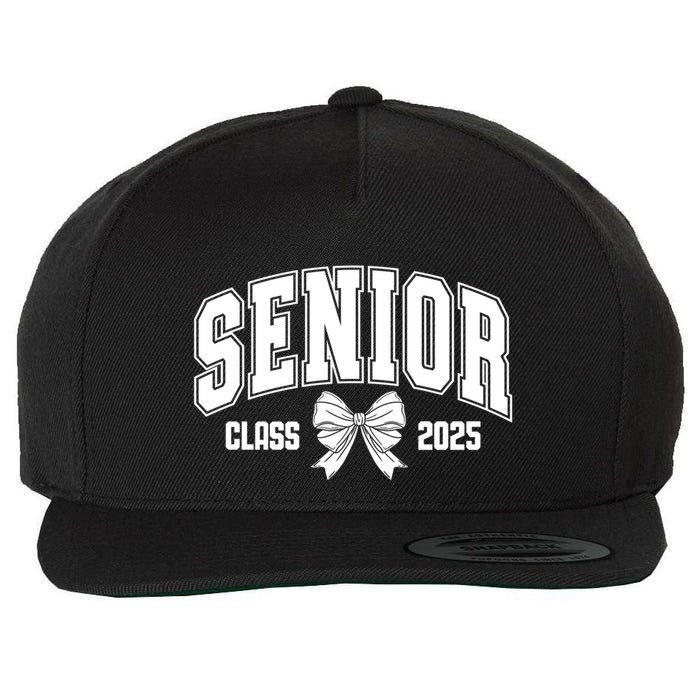 Senior 2025 Coquette Class Of 2025 Senior Year And Gift Wool Snapback Cap