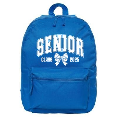 Senior 2025 Coquette Class Of 2025 Senior Year And Gift 16 in Basic Backpack