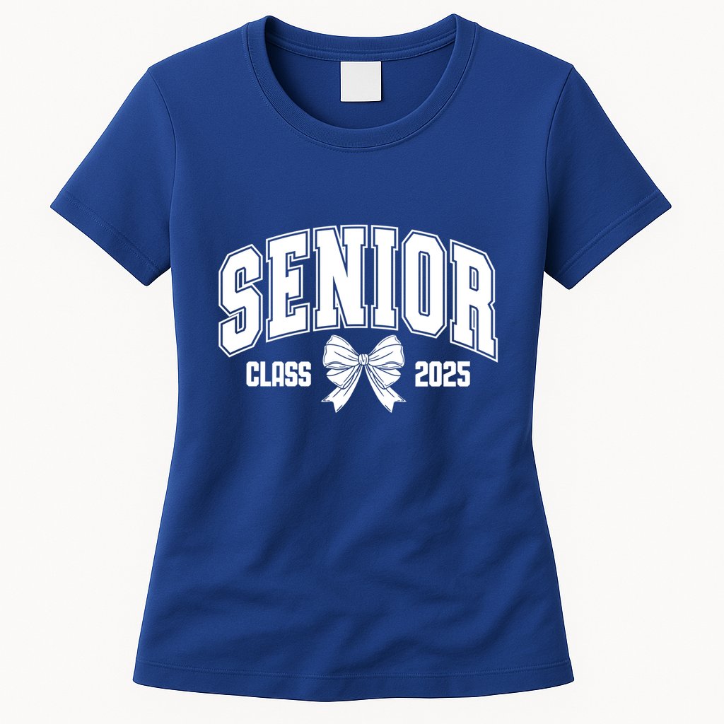 Senior 2025 Coquette Class Of 2025 Senior Year And Gift Womens T-Shirt