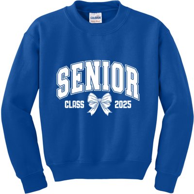 Senior 2025 Coquette Class Of 2025 Senior Year And Gift Kids Sweatshirt