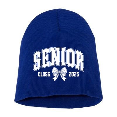 Senior 2025 Coquette Class Of 2025 Senior Year And Gift Short Acrylic Beanie