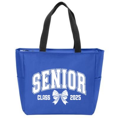 Senior 2025 Coquette Class Of 2025 Senior Year And Gift Zip Tote Bag