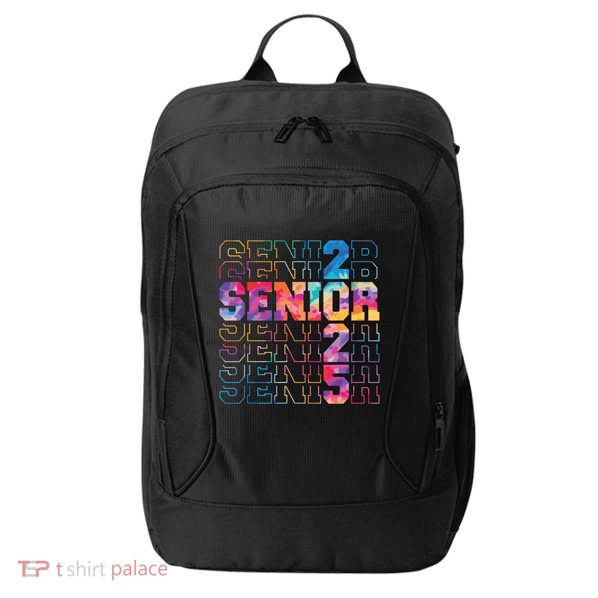Senior 2025 Class Of 2025 Tie Dye Senior 25 Graduation City Backpack