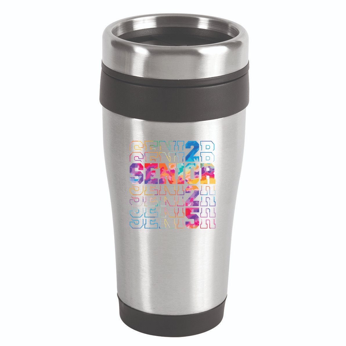 Senior 2025 Class Of 2025 Tie Dye Senior 25 Graduation 16oz Travel Tumbler