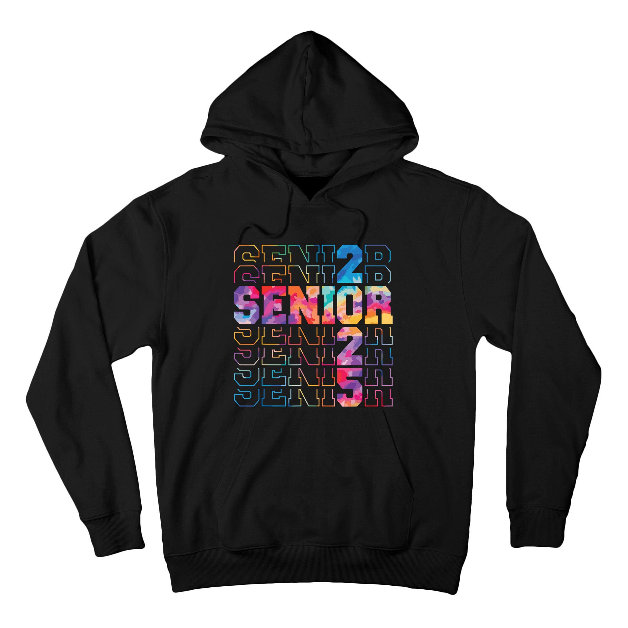 Senior 2025 Class Of 2025 Tie Dye Senior 25 Graduation Tall Hoodie
