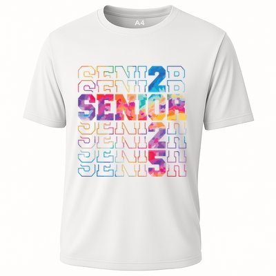 Senior 2025 Class Of 2025 Tie Dye Senior 25 Graduation Performance Shirt