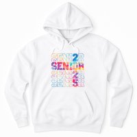 Senior 2025 Class Of 2025 Tie Dye Senior 25 Graduation Hoodie