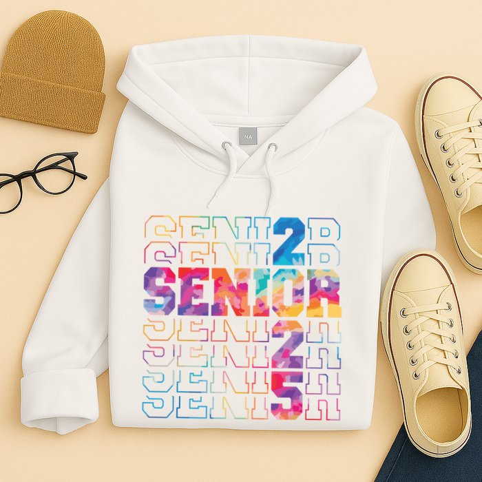 Senior 2025 Class Of 2025 Tie Dye Senior 25 Graduation Hoodie