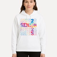Senior 2025 Class Of 2025 Tie Dye Senior 25 Graduation Hoodie