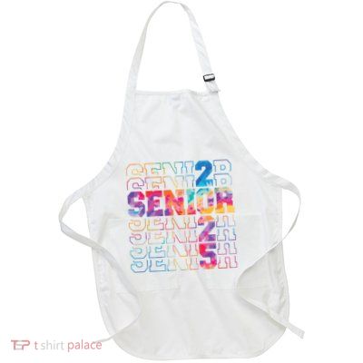 Senior 2025 Class Of 2025 Tie Dye Senior 25 Graduation Apron