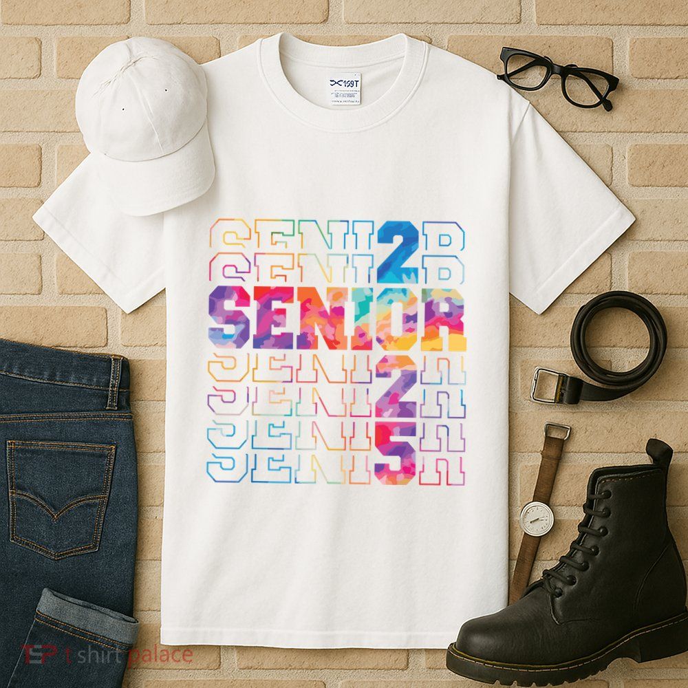 Senior 2025 Class Of 2025 Tie Dye Senior 25 Graduation Tall T-Shirt