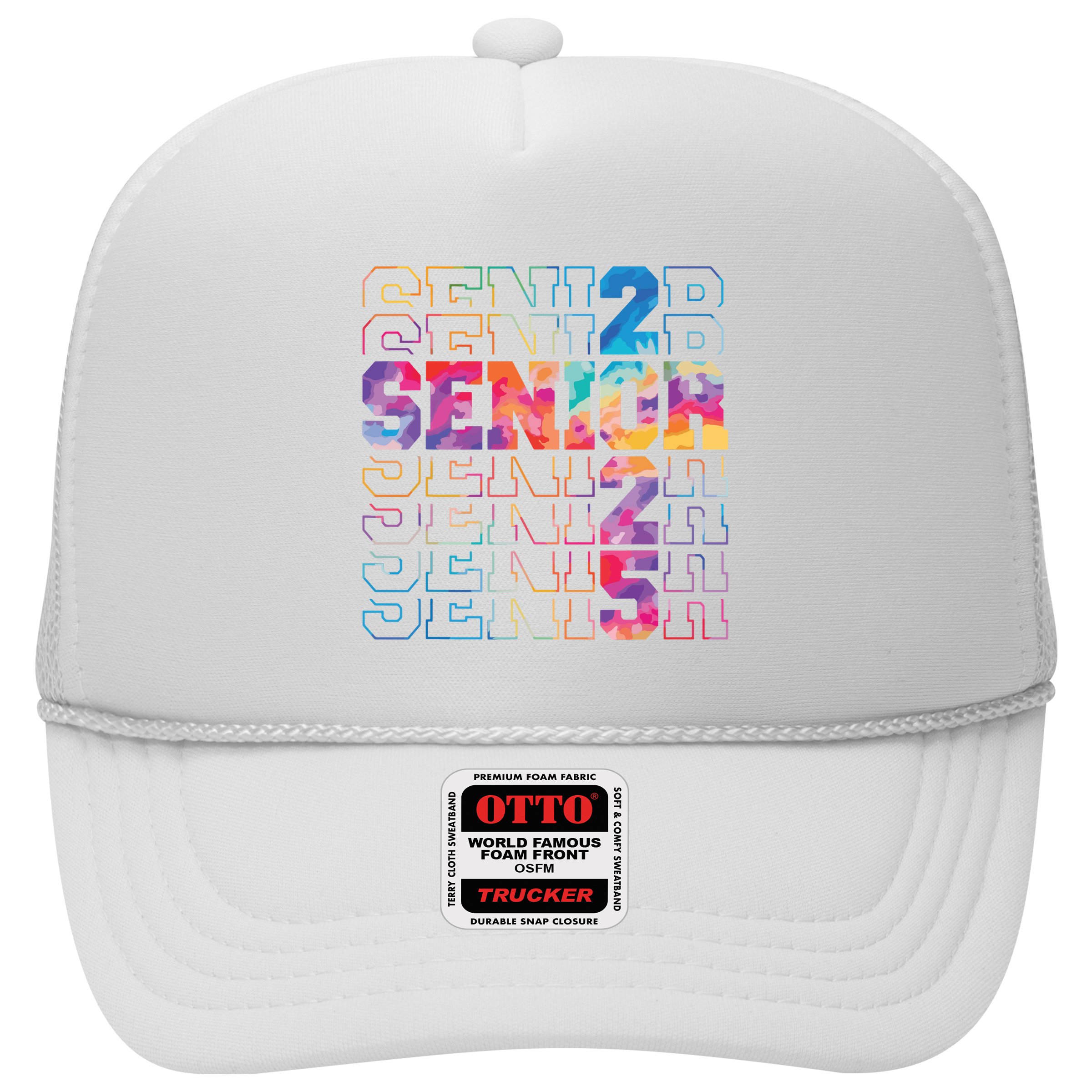 Senior 2025 Class Of 2025 Tie Dye Senior 25 Graduation Hat