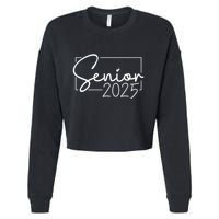 Senior 2025 Class Of 2025 Graduation Cropped Pullover Crew