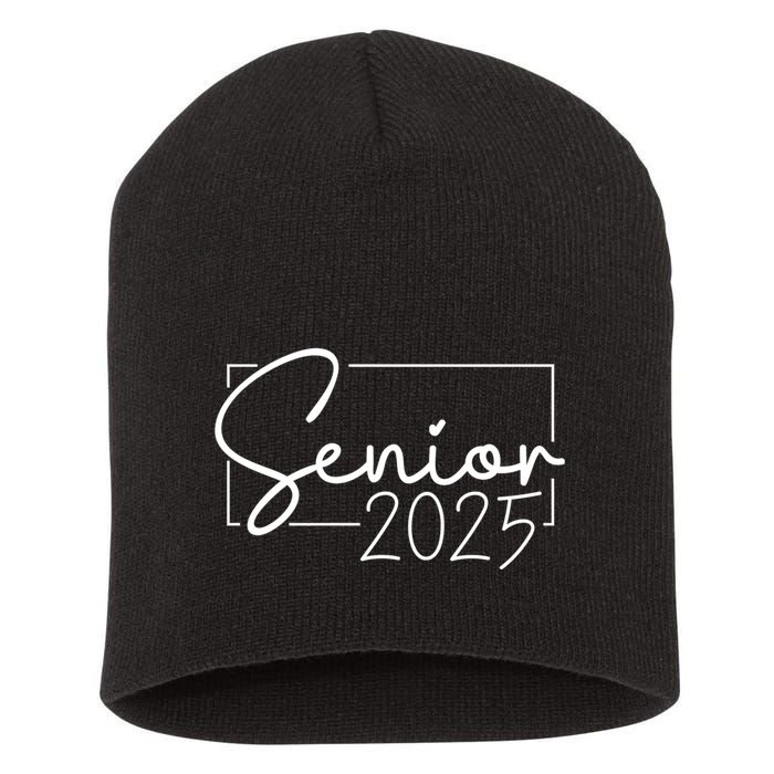Senior 2025 Class Of 2025 Graduation Short Acrylic Beanie