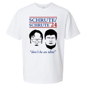 Schrute 24 DonT Be An Idiot Sueded Cloud Jersey T-Shirt